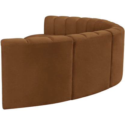 Arc Saddle Velvet Modular Sofa