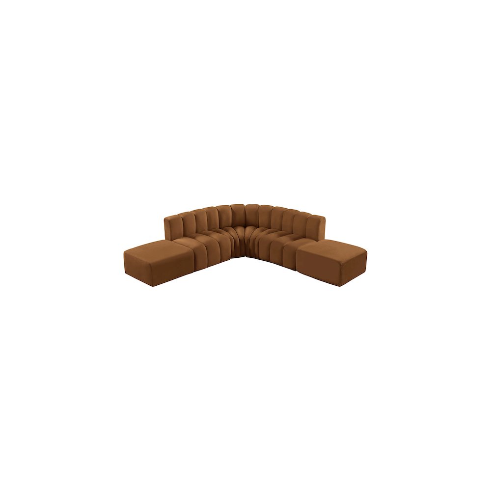 Arc Saddle Velvet Modular Sofa