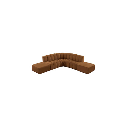 Arc Saddle Velvet Modular Sofa