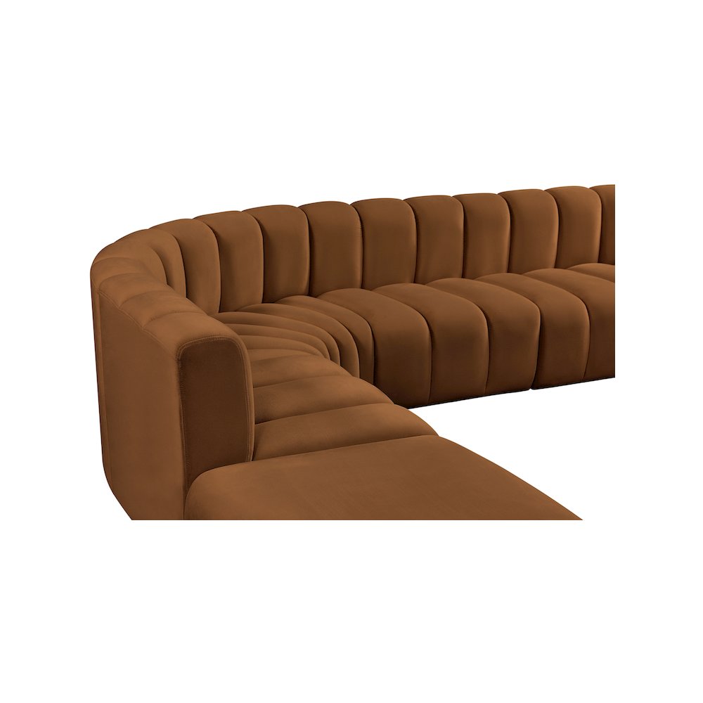 Arc Saddle Velvet Modular Sofa