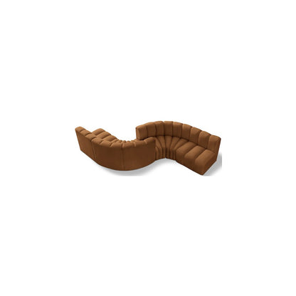 Arc Saddle Velvet Modular Sofa