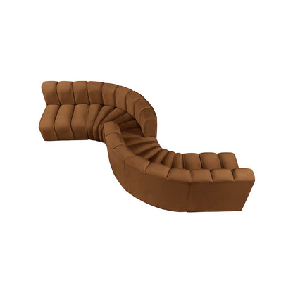 Arc Saddle Velvet Modular Sofa