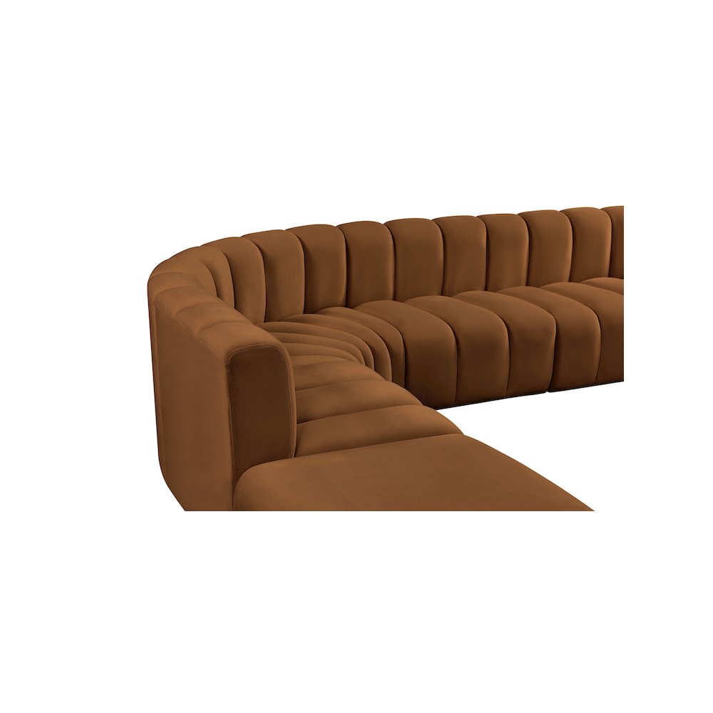 Arc Saddle Velvet Modular Sofa