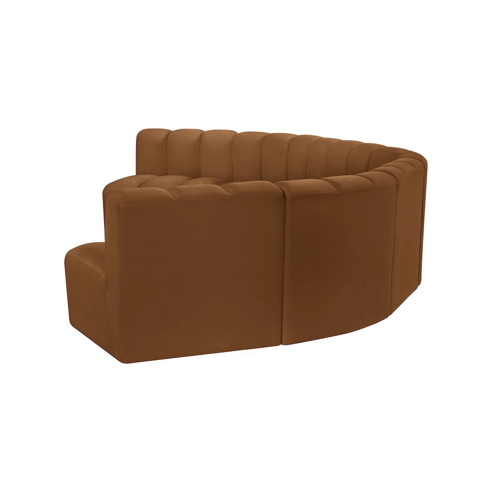 Arc Saddle Velvet Modular Sofa