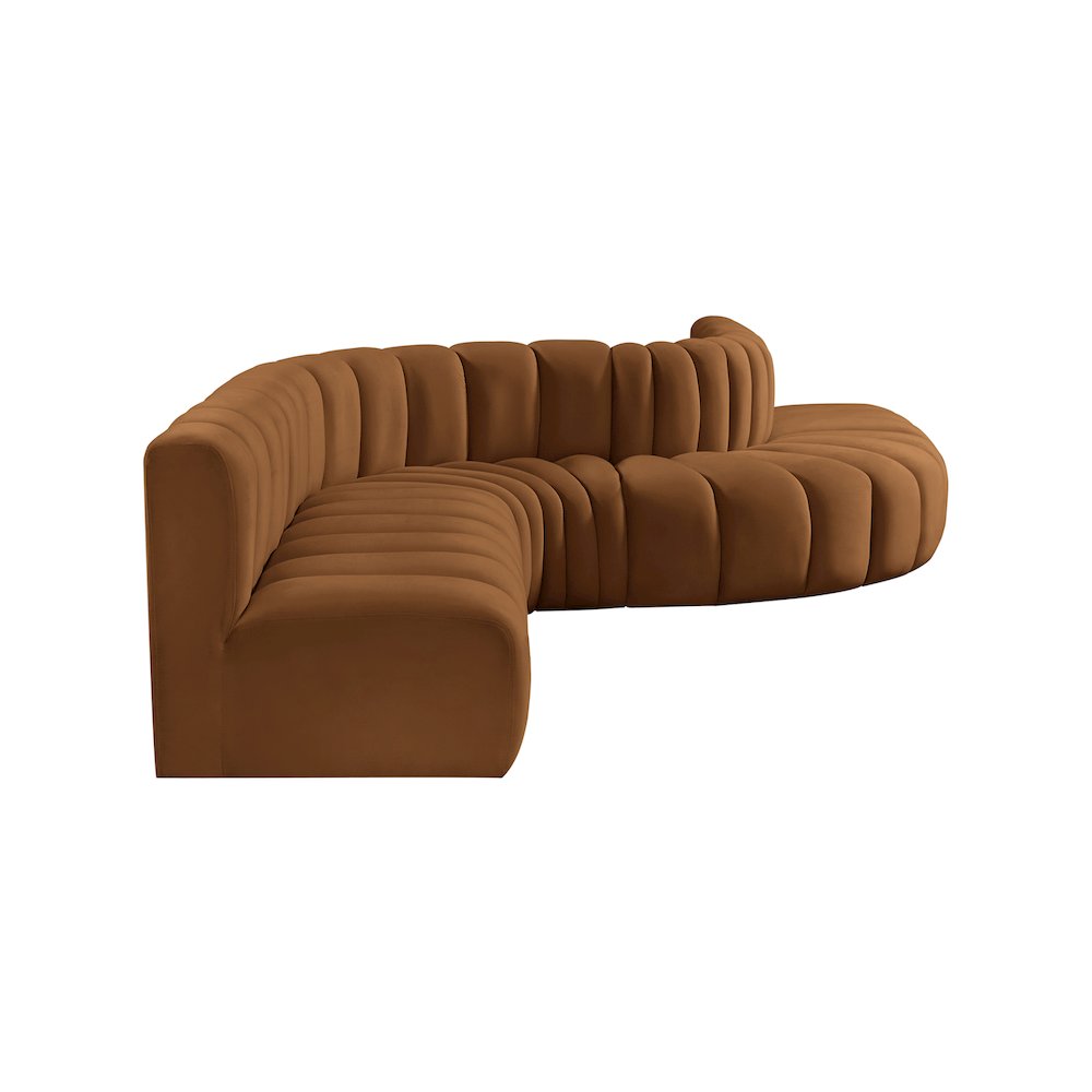 Arc Saddle Velvet Modular Sofa