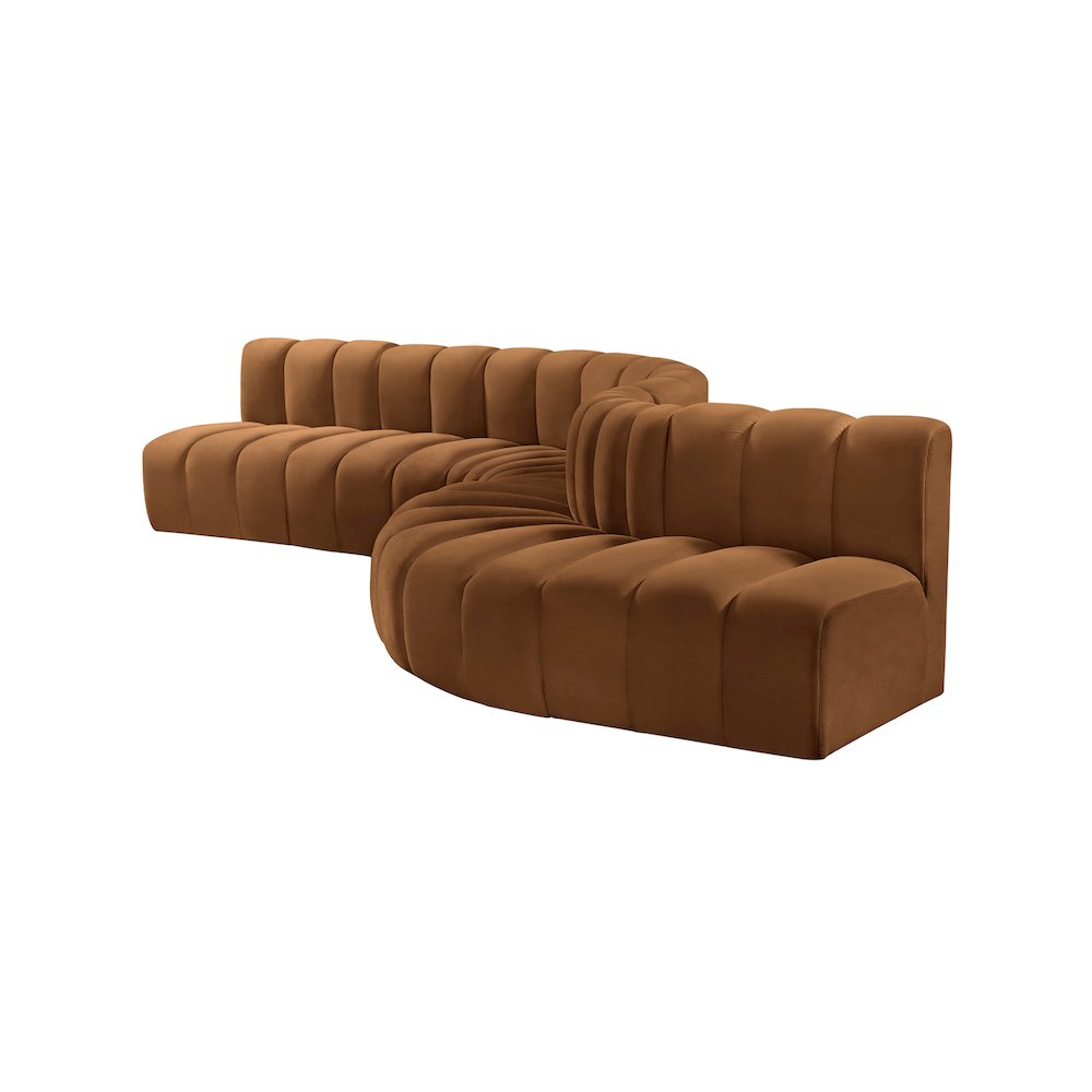 Arc Saddle Velvet Modular Sofa