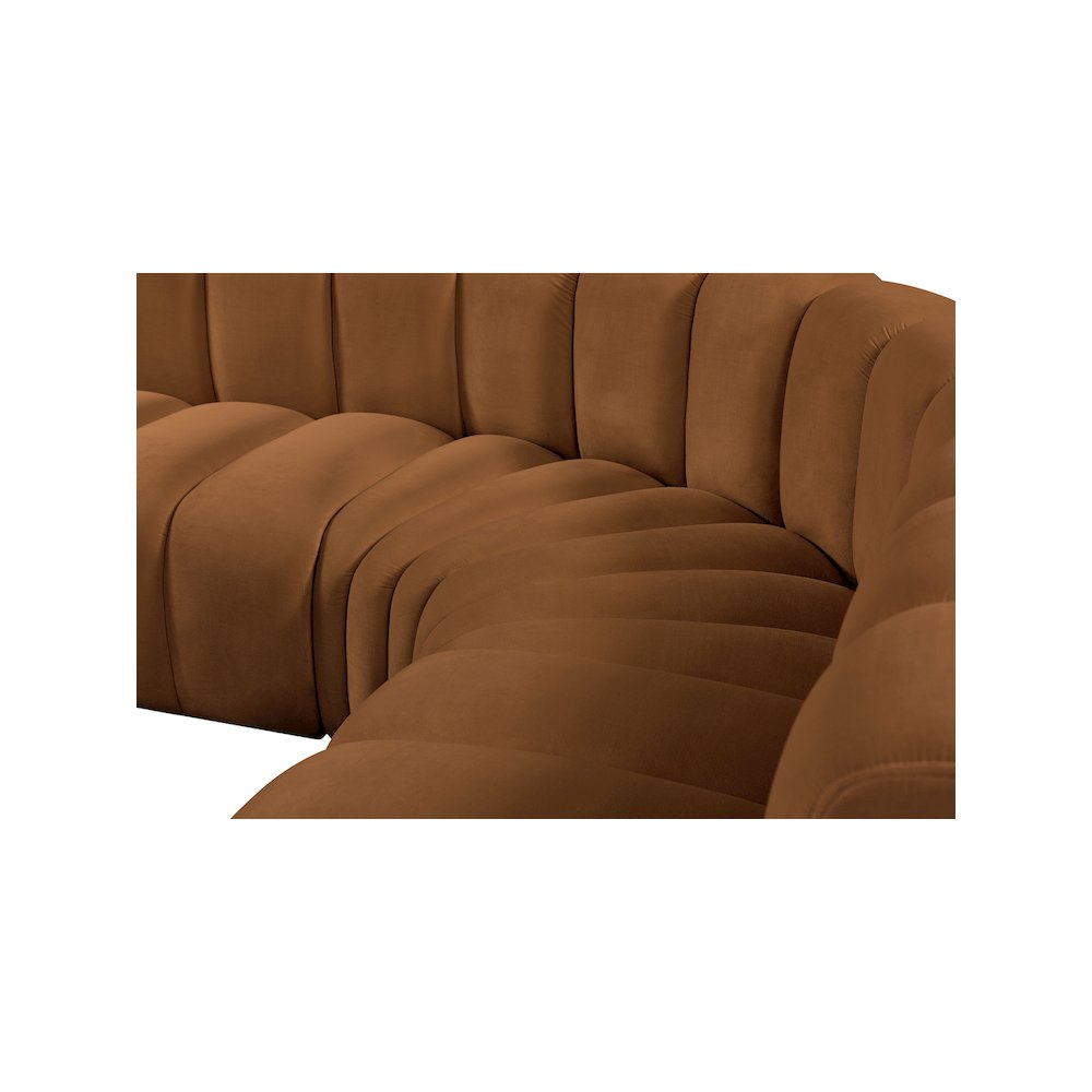 Arc Saddle Velvet Modular Sofa