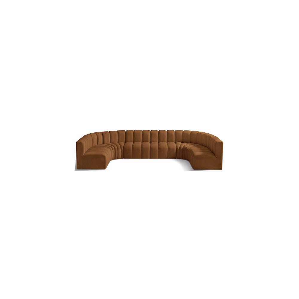 Arc Saddle Velvet Modular Sofa