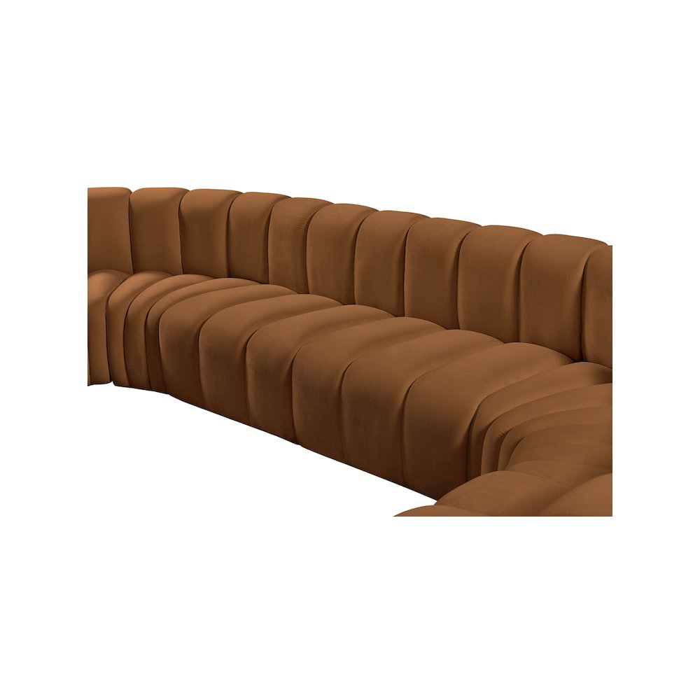 Arc Saddle Velvet Modular Sofa