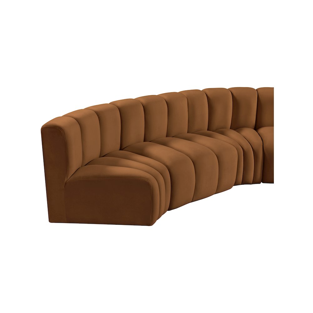 Arc Saddle Velvet Modular Sofa