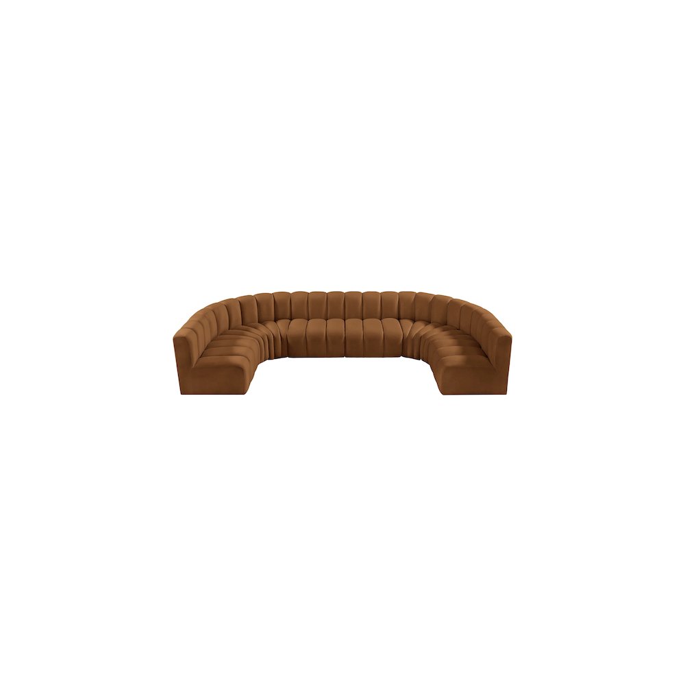 Arc Saddle Velvet Modular Sofa