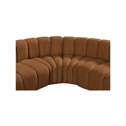 Arc Saddle Velvet Modular Sofa