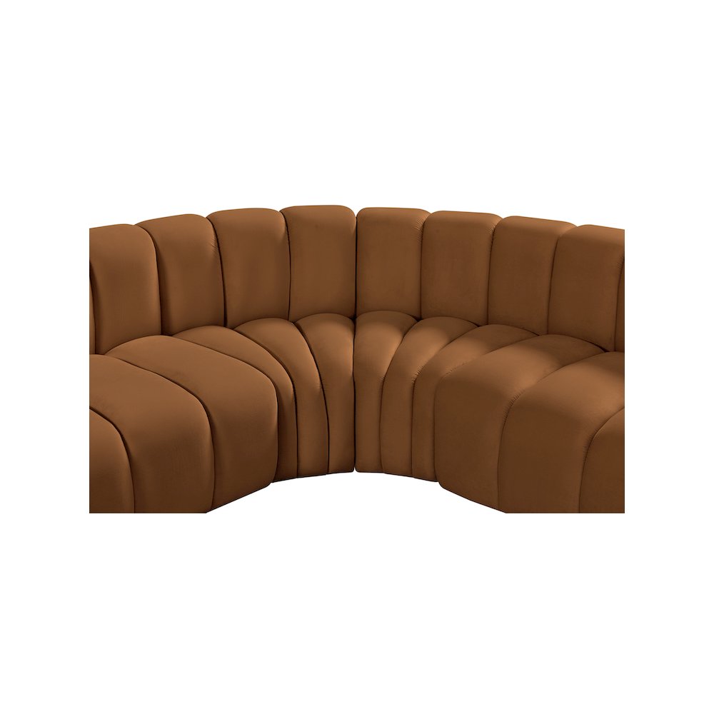 Arc Saddle Velvet Modular Sofa