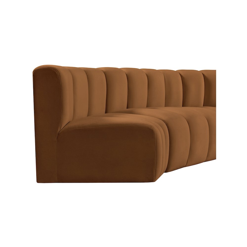 Arc Saddle Velvet Modular Sofa