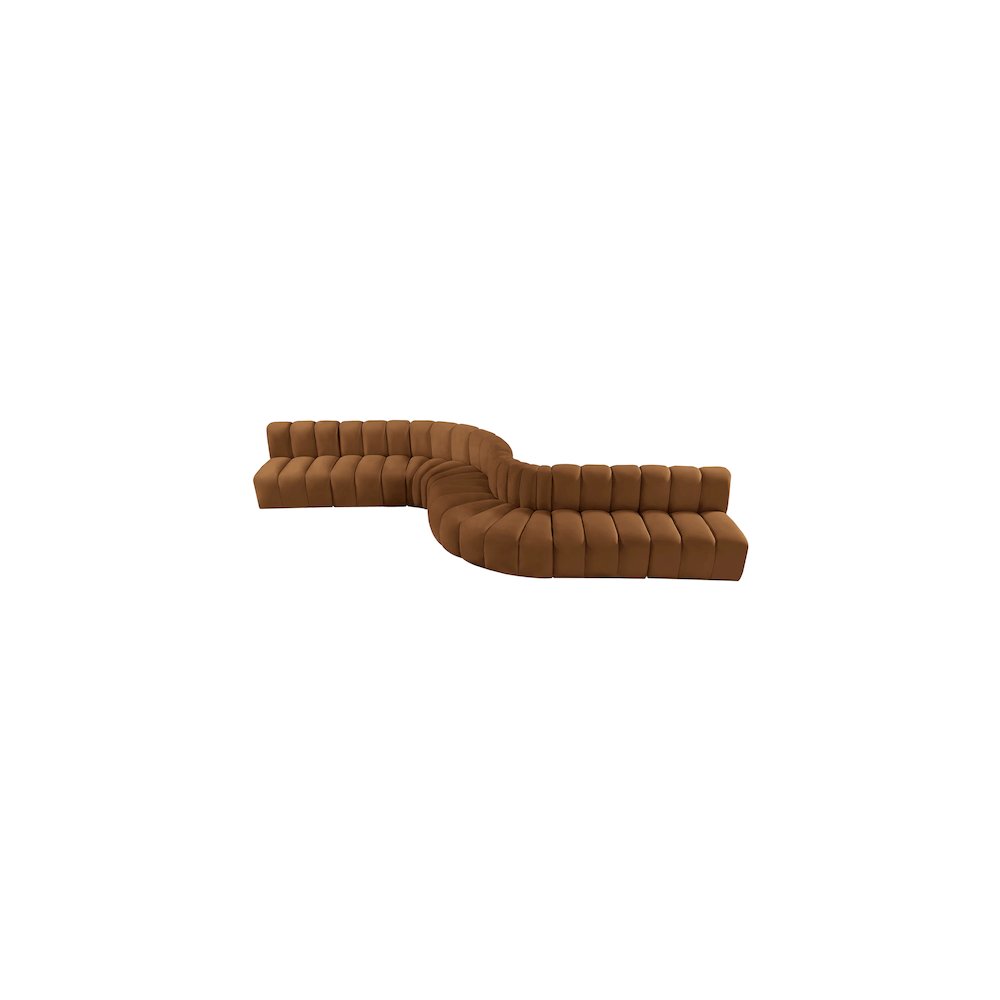 Arc Saddle Velvet Modular Sofa