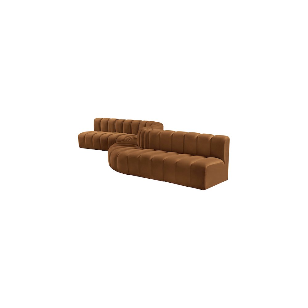 Arc Saddle Velvet Modular Sofa