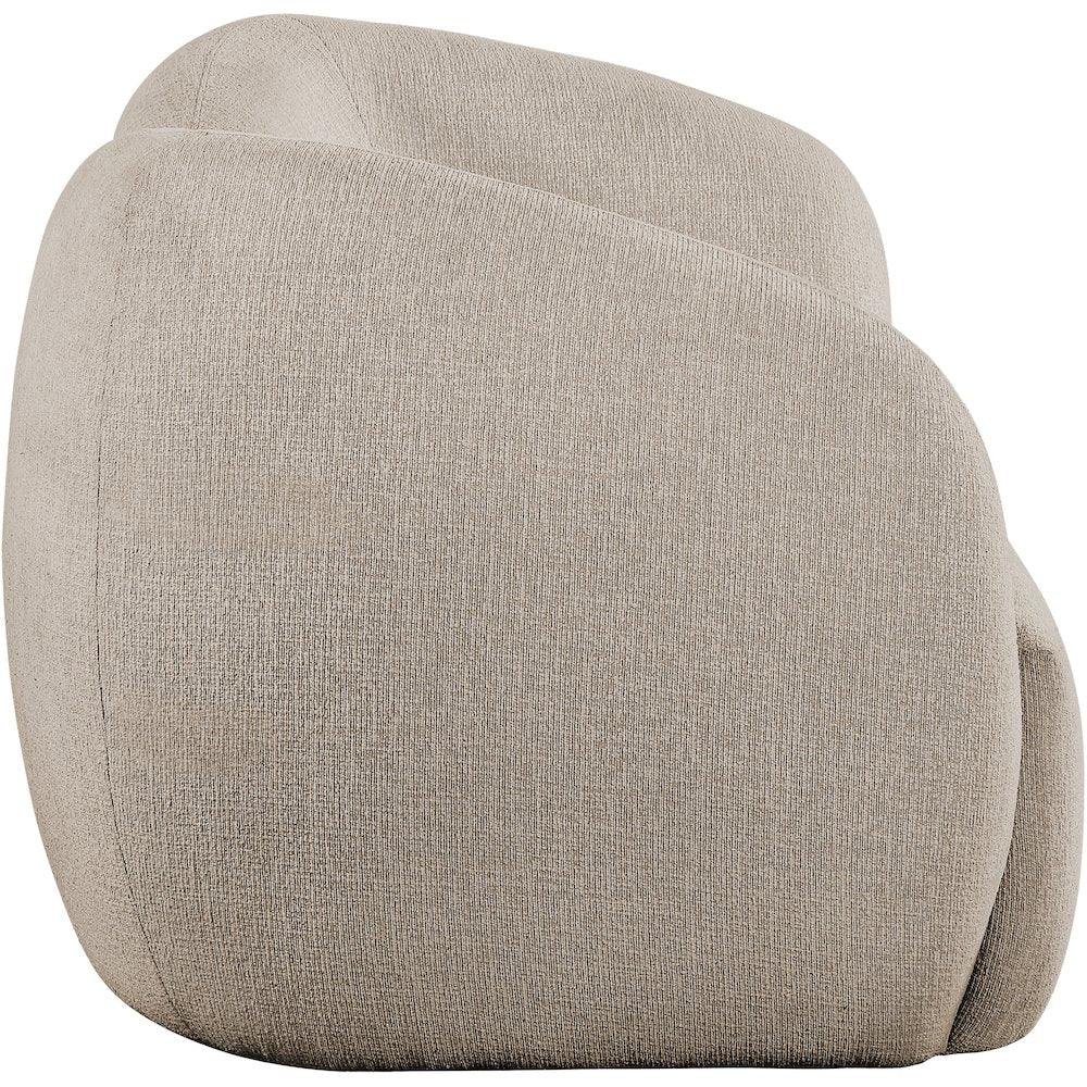 Elowen 68" Beige Fabric Upholstered Loveseat