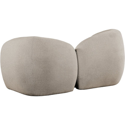 Elowen 68" Beige Fabric Upholstered Loveseat
