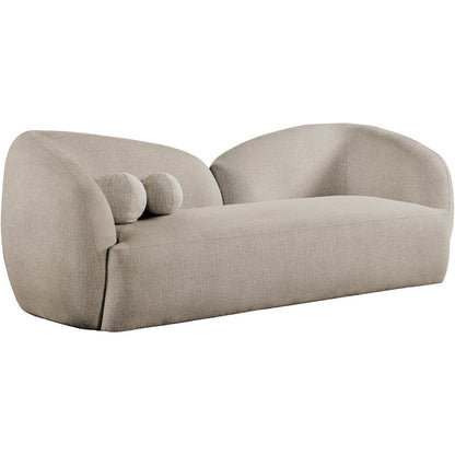 Elowen 91" Beige Fabric Upholstered Sofa