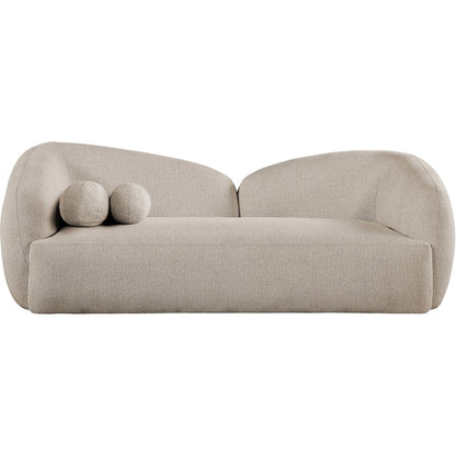 Elowen 91" Beige Fabric Upholstered Sofa