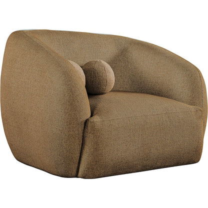 Elowen Brown Fabric Upholstered Chair