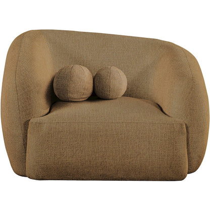 Elowen Brown Fabric Upholstered Chair