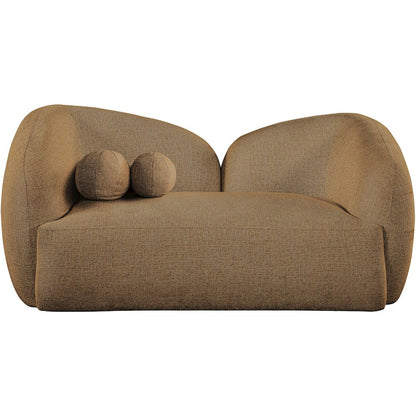 Elowen 68" Brown Fabric Upholstered Loveseat