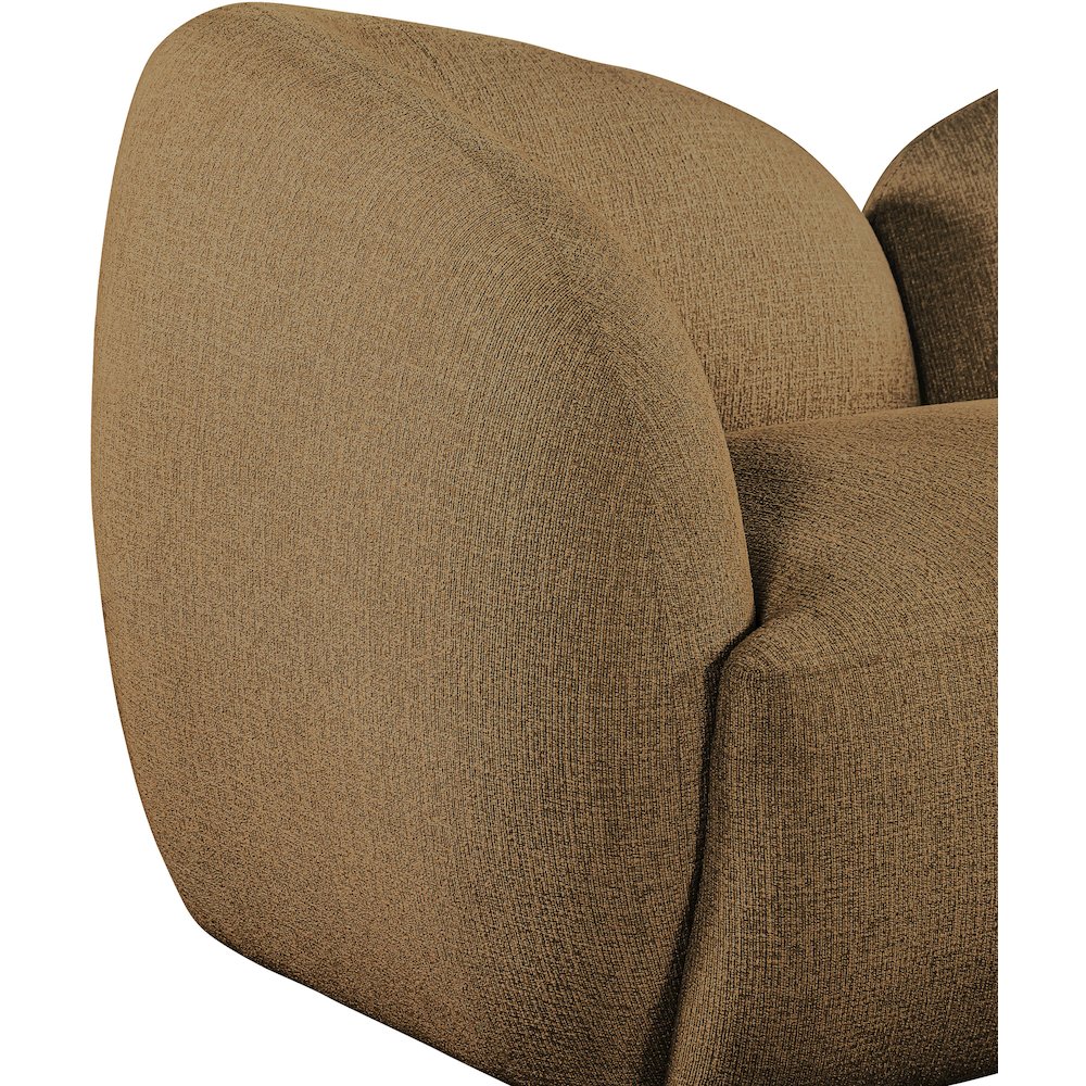 Elowen 68" Brown Fabric Upholstered Loveseat