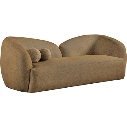 Elowen 91" Brown Fabric Upholstered Sofa