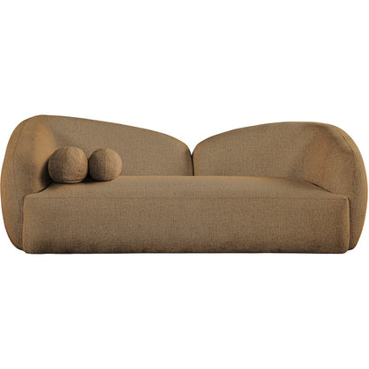 Elowen 91" Brown Fabric Upholstered Sofa
