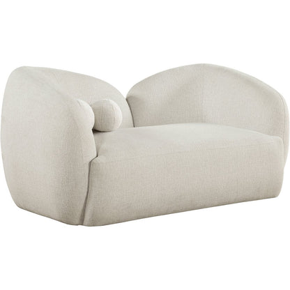 Elowen 68" Cream Fabric Upholstered Loveseat