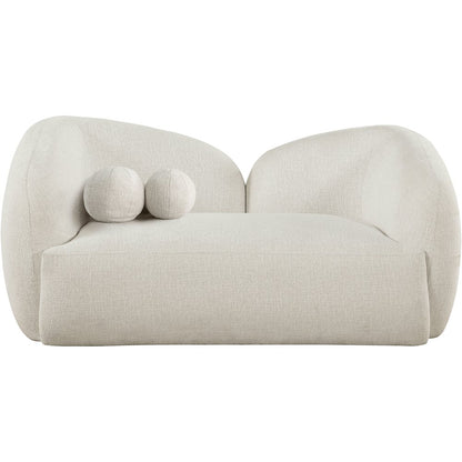 Elowen 68" Cream Fabric Upholstered Loveseat