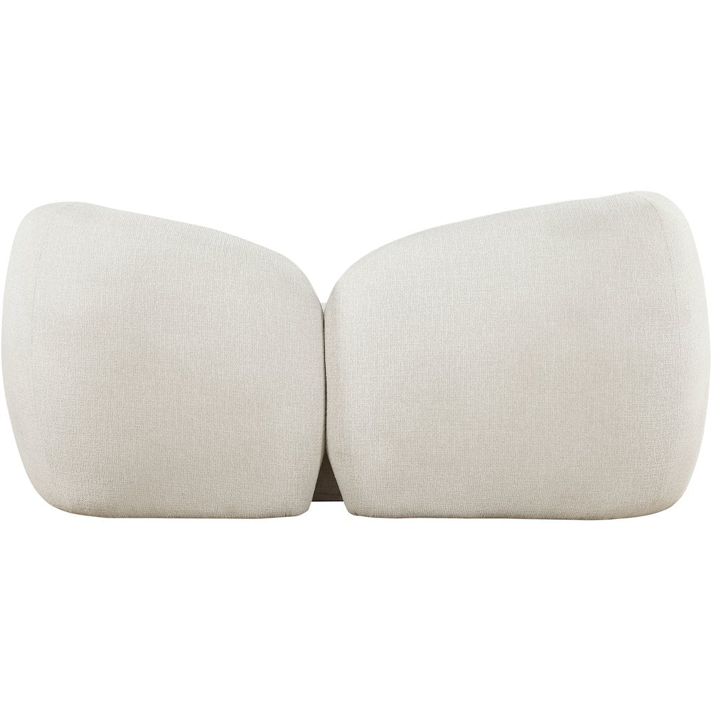 Elowen 68" Cream Fabric Upholstered Loveseat