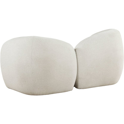 Elowen 68" Cream Fabric Upholstered Loveseat