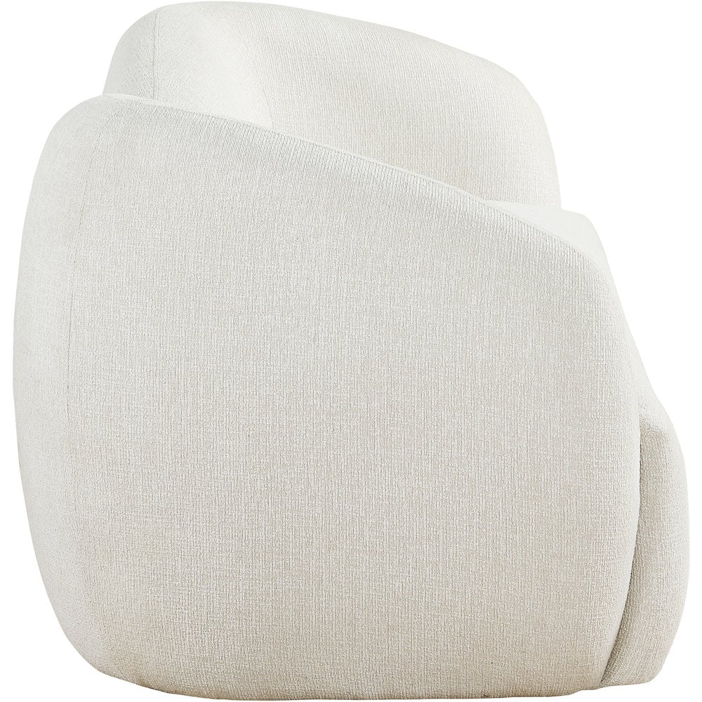 Elowen 91" Cream Fabric Upholstered Sofa