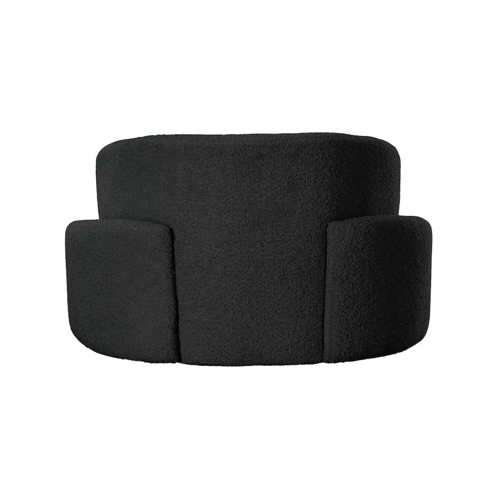 Principessa Black Boucle Fabric Chair