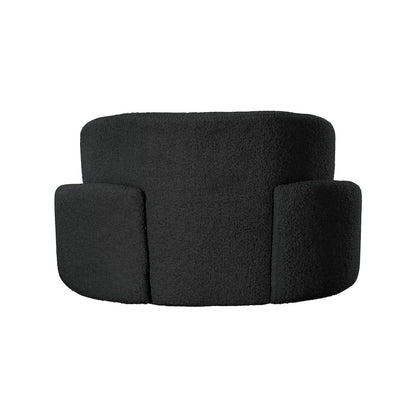 Principessa Black Boucle Fabric Chair