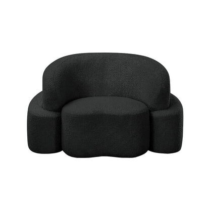 Principessa Black Boucle Fabric Chair