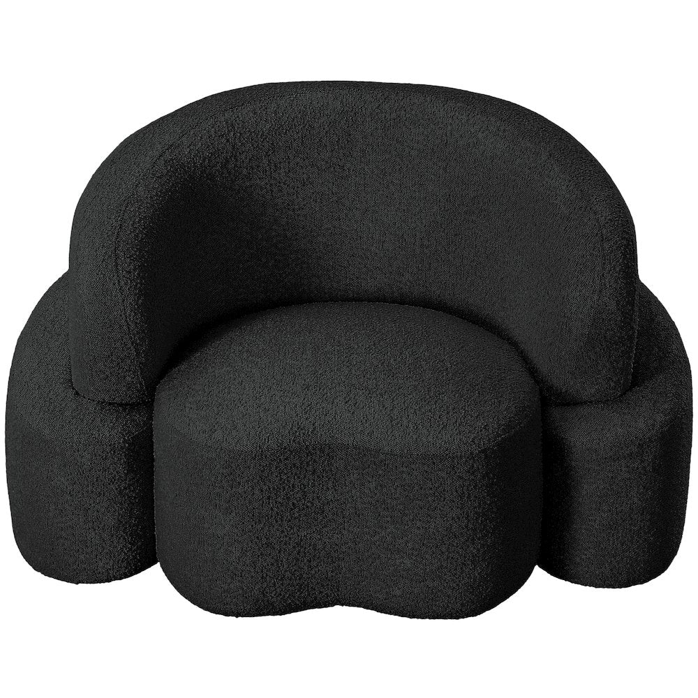 Principessa Black Boucle Fabric Chair