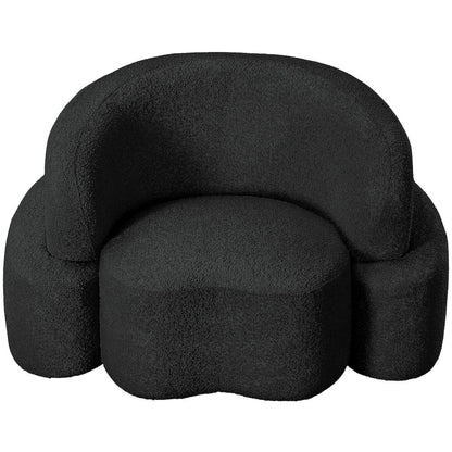 Principessa Black Boucle Fabric Chair