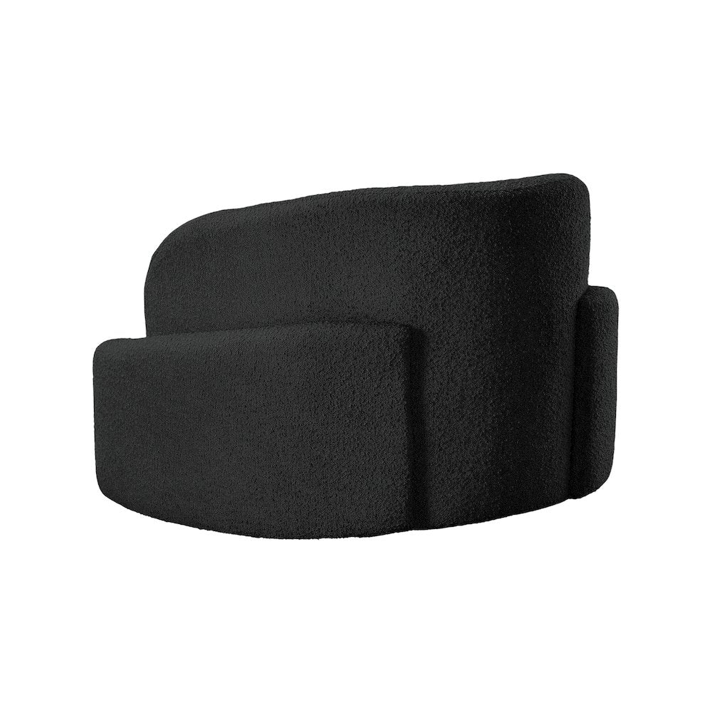 Principessa Black Boucle Fabric Chair