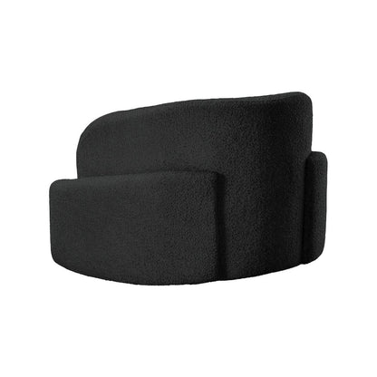 Principessa Black Boucle Fabric Chair