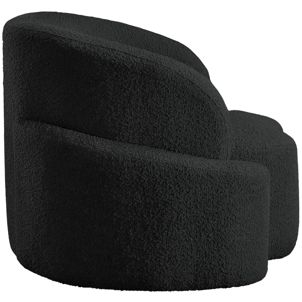Principessa Black Boucle Fabric Chair