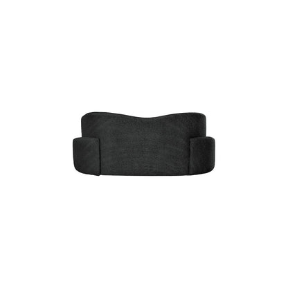 Principessa Black Boucle Fabric Loveseat