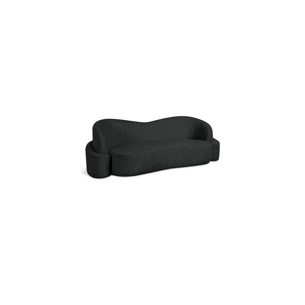 Principessa Black Boucle Fabric Sofa