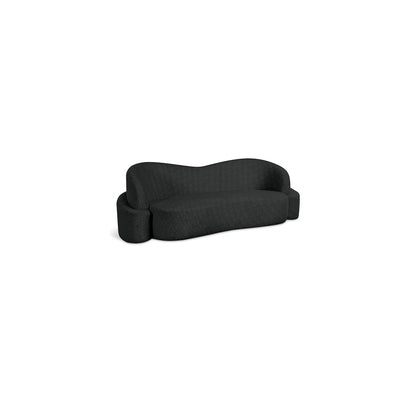 Principessa Black Boucle Fabric Sofa