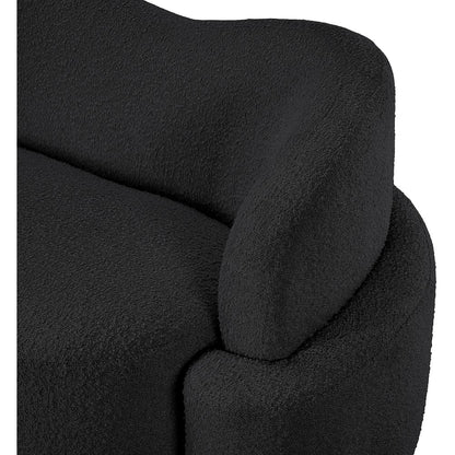 Principessa Black Boucle Fabric Sofa