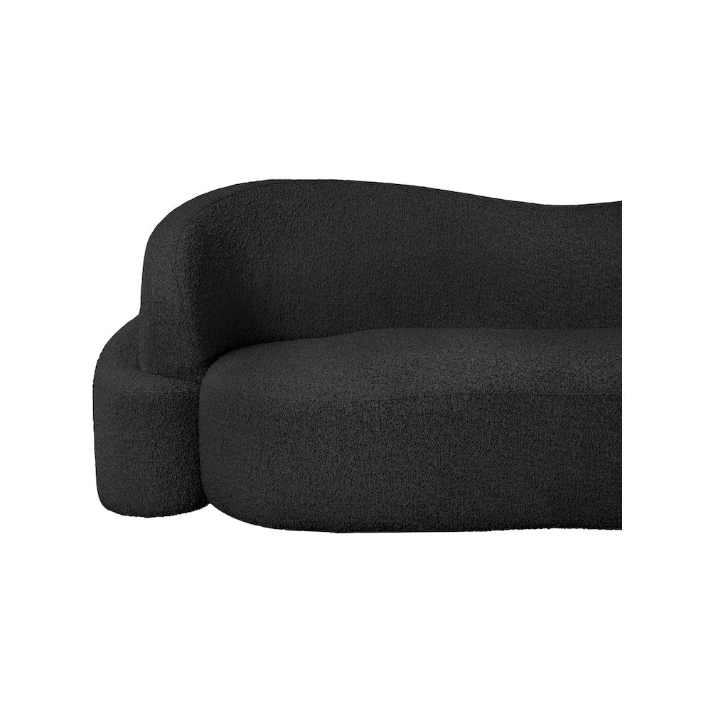 Principessa Black Boucle Fabric Sofa