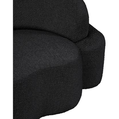 Principessa Black Boucle Fabric Sofa