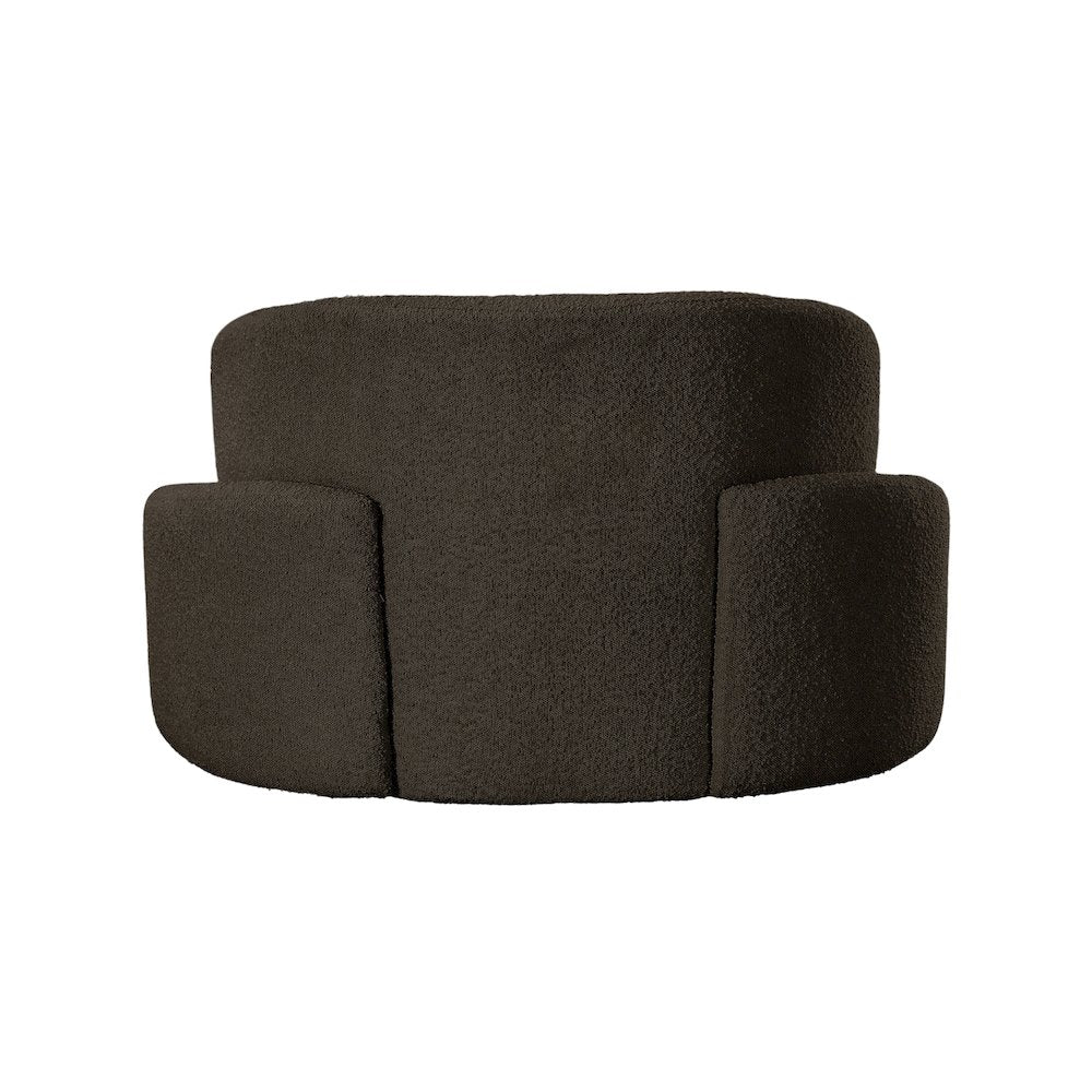 Principessa Brown Boucle Fabric Chair